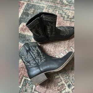 Black Western Ankle Boots